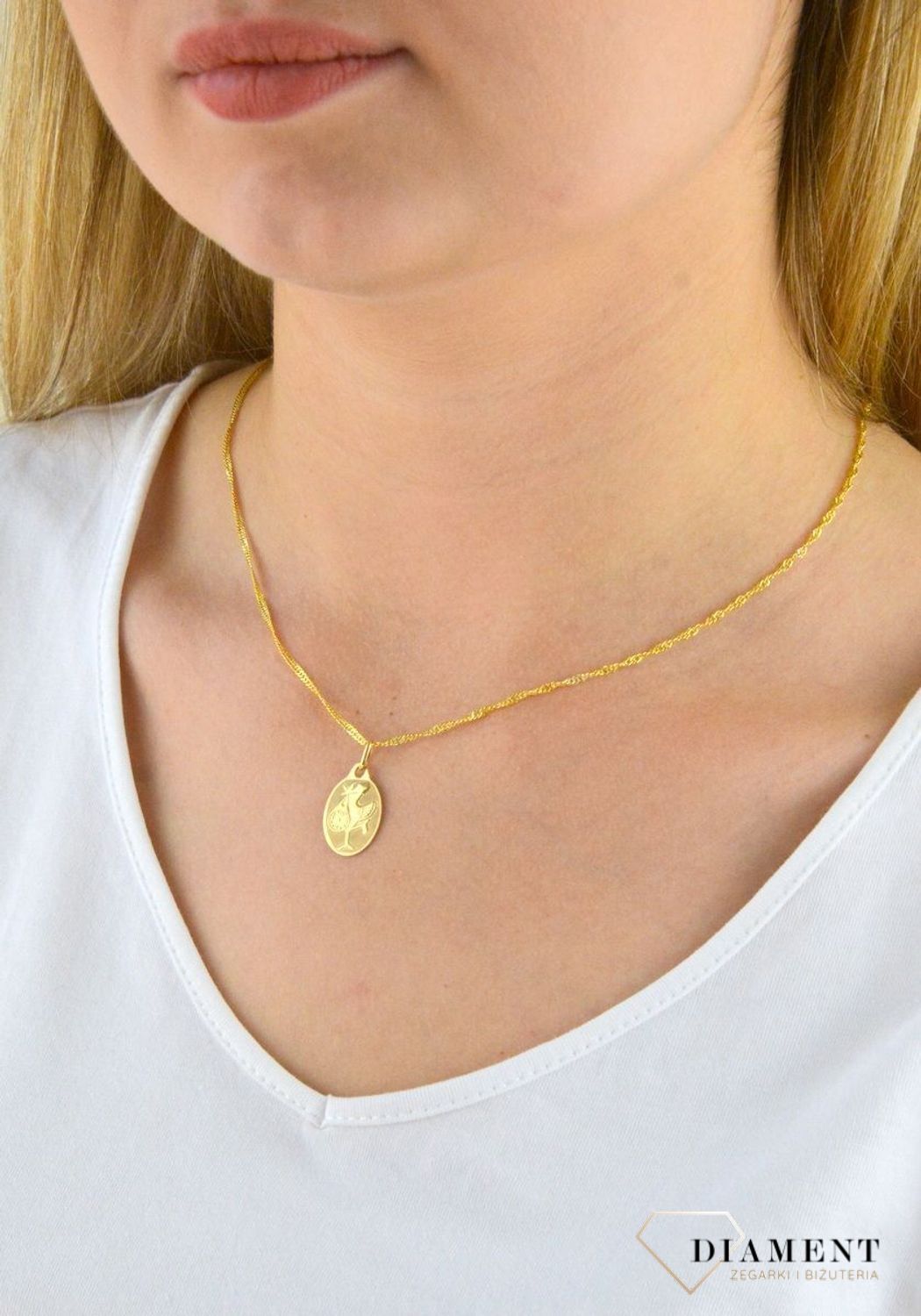 Łańcuszek srebrny 925 pozłacany singapur DIA-LAN-4971Z-925 2mm.  Łańcuszek to bardzo dobry pomysł na prezent dla siebie lub bliskiej osoby. Najchętniej wybierany jest jako prezent urodzinowy, ale nie tylko (1).jpg